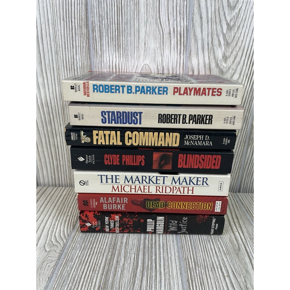 Mystery Thriller Book Lot 7 Paperbacks Robert B Parker Phillip Margolin Burke